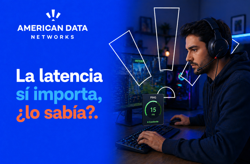  Comparación de latencia en servicios de internet