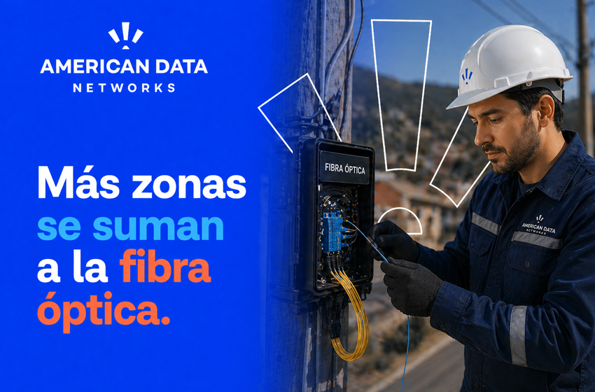 Nuevas zonas con fibra óptica