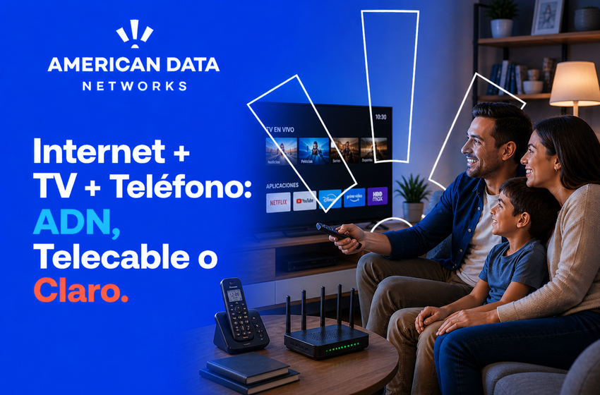  Internet + TV + Tel: American Data Networks vs Telecable vs Claro Hogar