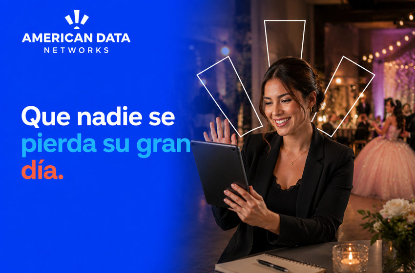  Internet para eventos: transmita su boda sin fallos